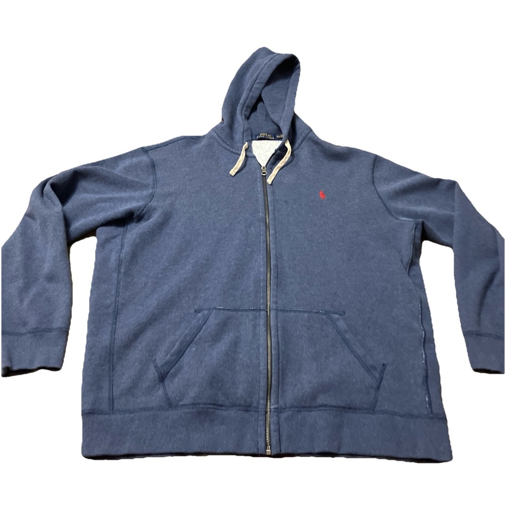Polo Ralph Lauren Full Zip Hoodie Blue XXL